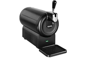 Beerwulf The SUB Compact Black UK | Draught Beer Tap for Home by Krups | 2L (Black)