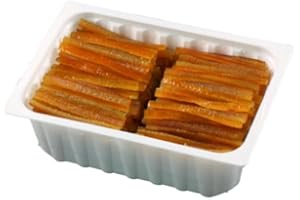 DUPLEIX Corsiglia - Lamelles Écorces d'Oranges Confites 1 kg – Boîte Gourmande pour Pâtisserie, Décoration et Saveurs Authentiques. Aiguillettes d'oranges confites egouttees.