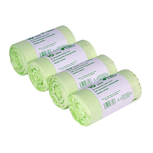 200 sacs poubelles compostables de 10 litres pour ordures ménagères - 200 sacs