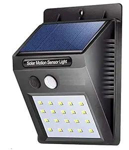 AASTIK 20 LED Bright Outdoor Solar Lights with Motion Sensor for Home and Guarden(Black)