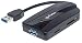 Produktbild Manhattan 163590 USB 3.0 Hub und Card Reader/Writer 3 USB-Ports schwarz