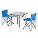 Produktbild Klapptisch Tisch und Stuhl Outdoor Portable Klapptisch und Stuhl Kombi-Paket 3 Sets von 5 Sets Picknick Grill Camping Set (Farbe : Blau, größe : Chairs*2 Table*1)