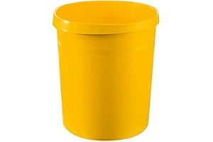 Cestino per la carta, colore: giallo, Han Grip-Colla perforazione collegare