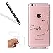 Produktbild iPhone 7 Transparent Schutzhülle,iPhone 7 Handyhülle,Leeook Ultra Dünn Durchsichtig Transparente Schlank Kratzfest Tpu Bumper Hülle Muster Cool Schön Smile Weiche Silikon Crystal Clear Slim Flexibel Tasche Etui Cover für Apple iPhone 7 (4.7 Zoll) + 1 x Schwarz Eingabestift-Smile