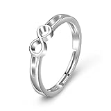Material: 100% 925 Sterling Silber Fashion verstellbaren Ringen für Mädchen und Frauen