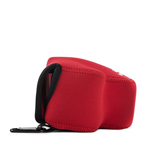 MegaGear MG728   tui avec Mousqueton en N  opr  ne pour Appareil photo Nikon Coolpix B500 Rouge