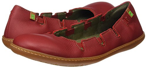 El Naturalista S.A N5272 Soft Grain El Viajero Zapatos con plataforma plana, Mujer, Rojo (Tibet), 36 EU (3 UK) - El Naturalista