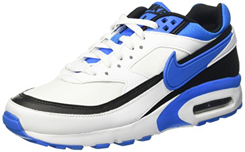 Nike, Chaussures de Sport Garçon, Blanc Cassé-Blanco (White / Photo Blue-Black), 38 EU