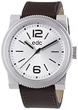 Edc Herren-Armbanduhr XL retro spirit - tobacco brown Analog Quarz Leder EE100781001