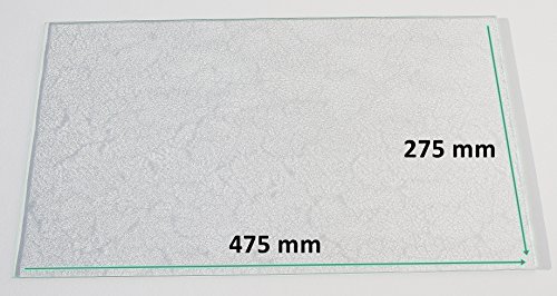 Khlschrank Einlegeboden / Glasplatte / Gemsefach  Strukturglas 4 mm dick  475 mm x 275 mm - Direkt vom Glasereifachbetrieb!!!
