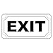 Produktbild Exit schwarz Retro Vintage Stil Metall Schild – 20,3 x 30,5 cm mit Löchern
