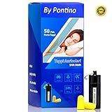 Bouchons d'Oreilles Pour Dormir 2 ème Génération 38 Db (50 Paires) Avec Porte Bouchons Inclus Antibruit Anti Ronflement Oreilles Insonorisés Accessoire Voyage Avion Train Pour Musiciens Studio