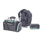 schulrucksack set topmove  Satch Pack Schulrucksack Set 3tlg Topstar Ed. (inkl. EtuiBox + Sporttasche) 30l (Mint Phantom)