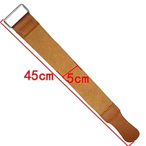 niceEshop(TM) Professional Barber Leather Strop Straight Razor Sharpener 17" X 2" - Image 2
