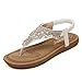Produktbild Vectry Sandalen Damen Zehentrenner Riemchen Sandalen Glitzer Komfort Sandaletten Schlappen Lack Schuhe Hausschuhe Pantoletten