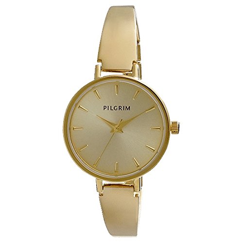 Pilgrim Damen-Armbanduhr XS Analog Quarz Gold 701432004