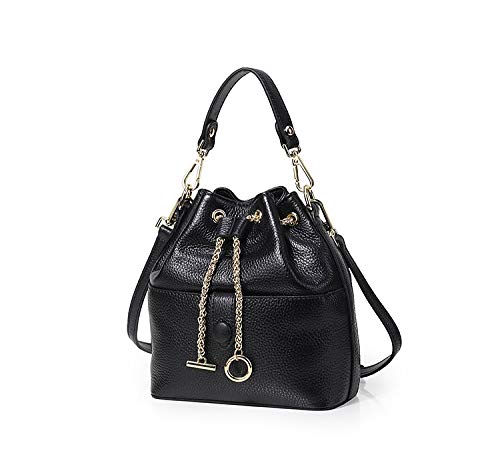 Preisvergleich Produktbild Handtasche Umhängetasche Eimertasche schwarz