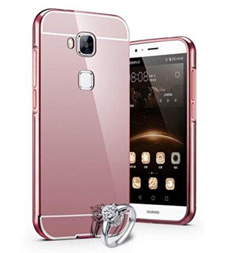 PREVOA       Metal Bumper Frame   Back Plastic Case Protictive Funda HUAWEI NOVA PLUS Smartphone 5 5 Pulgadas - Rosa