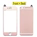 Produktbild Cyxus [3D Gekrümmte Oberfläche Titan Die Volle Deckung] 9H Härte Premium Hartglas Handy Schutzfolie Für iPhone 6 plus/6S Plus(5.5 Zoll), Kantenschutz, Anti-Kratz, HD Klar Display, Anti-Fingerabdruck, Einfach zu Installieren (Rose Gold Titan), Vorn und Hinten