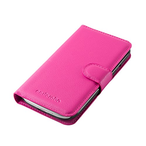 Cadorabo – Book Style Hülle für Samsung Galaxy S3 / S3 NEO (GT-I9300 / 9301) – Case Cover Schutzhülle Etui Tasche mit Standfunktion und Kartenfach in CHERRY-PINK - 6