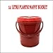 14 Litre Nappy Bucket with Lid in Gloss Red