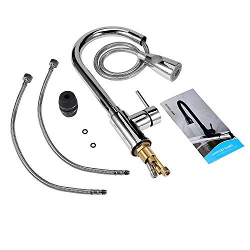 Wasserhahn ICOCO 360°Schwenkbereich Einhebel Wasserhahn Küchenarmatur Einhandmischer Spüle Küche mit herausziehbarem Brausekopf Armatur - 8