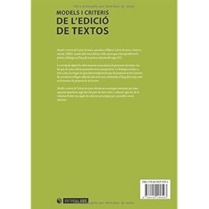 Models i criteris de l'edició de textos