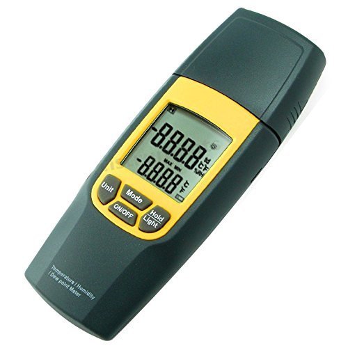Price comparison product image Digital Air Temperature Humidity Meter (°C,  °F, % R.H) w / Dew Point for Offices,  Storerooms