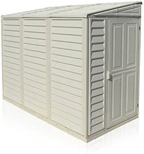 duramax 4 x 8 ft sidemate plastic shed includes foundation