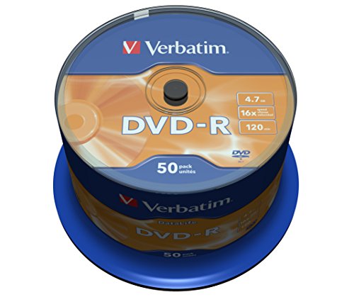 Preisvergleich Produktbild Verbatim 43814" DVD-R 4,7GB 16x 50er Spindel Silber