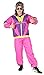 Produktbild Foxxeo 40372 80er Jahre Kostüm Deluxe Trainingsanzug Assianzug Jogginganzug Retro Damen Herren pink S - XXXL, Größe:XXXL