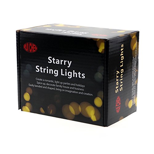 RUICHEN(TM) 133Ft/40M 400 LEDs Lichterkette dimmbare LED-Lichterkette,400 LEDs silberdracht Lichterkette mit Mehrfunktion Remote Controller Fernbedienungen für Weihnachten, Hochzeit, Partys(warmweiss) - 8