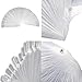50x Clear False Nail Art Tips Sticks Polish Display Fan For Practice Salon, Can Add/Remove As Required