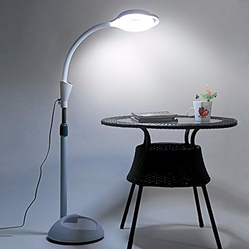 GaoXiao_ Simple modern bedroom living room iron vertical remote control dimmer color LED floor lamp,Black