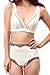 KK1012 Organic Cotton Stretch Lace Maternity Nursing Bra (L, off white)