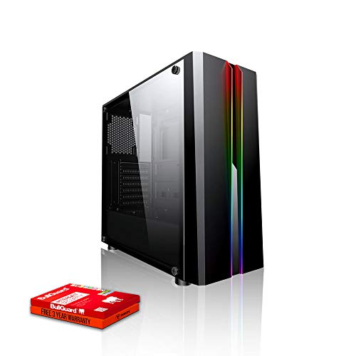 Fierce Dominator RGB/RVB PC Gamer - Vite 4.0GHz Quad-Core AMD Ryzen 3 2300X, 480Go SSD, 8Go 3000MHz, NVIDIA GeForce GTX 1050 Ti 4Go, Windows Non Inclus 1134355