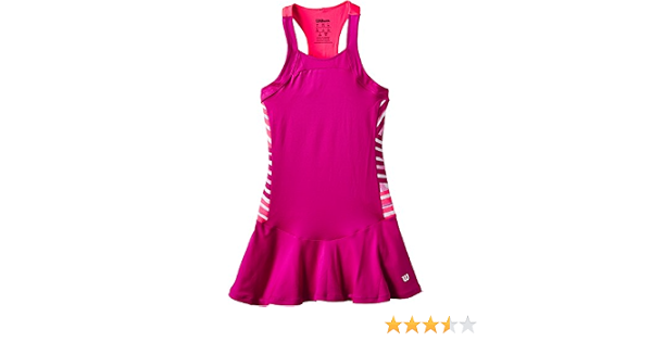 Wilson, Vestito da Tennis Bambina, Rosa (Fiesta Pink/Neon Red/White), S :  Amazon.it: Abbigliamento
