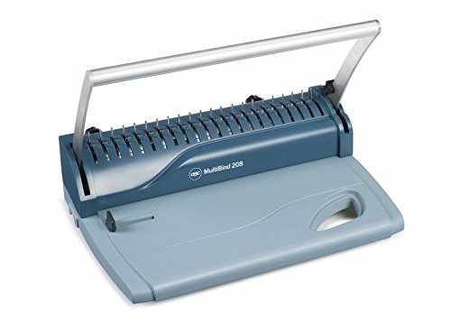 GBC MultiBind 208 Multifunctional Binder (Bind Capacity up to 125 Comb or Wire Binding, Punch Capacity up to 8 Sheets)