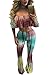 Produktbild Damen Multi Farbe off Schulter Tie Dye 2-teilig Hose Hosen Jumpsuit Catsuit Clubwear Kleidung Größe S UK 8–10 EU 36–38
