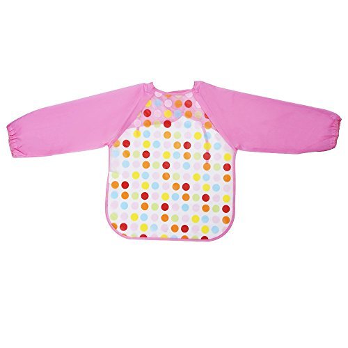 blulu Unisex Baby wasserdicht Lätzchen mit Ärmeln Lange Ärmel Lätzchen für Infant Kleinkind - 2