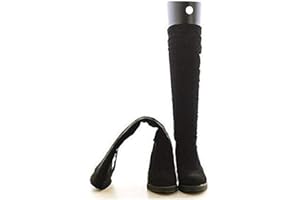 SYBL 2 Pairs(4 Sheets) Boot Shaper Form Inserts Tall Boot Support Shaper Thicken Shoe Tree Shape Holder for Women and Men,Black 14 Inches