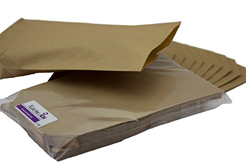 KuschelICH – 25 / 50 / 100 Papier Beutel mit Boden – Kreuzbodenbeutel – 14 x 22 cm – ungefädelt – aus Kraftpapier für Geschenktüten, Gastgeschenke, Mitgebsel, DIY Adventskalender, zum Basteln uvm. -TOP QUALITÄT aus Deutschland- (25 Stk.) - 4