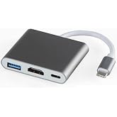 Coverzone Type-c 3in1 Hdmi 4K Usb 3.0 G&ouml;r&uuml;nt&uuml; Veri Aktarımı Sağlar Usb Adapt&ouml;r Notebook ve Macbook ile Uyumlu TC-23