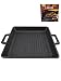 Produktbild LAVA Cookware - Koch- & Bratwaren - Emaille & induktionsfähig - gusseiserne Grillplatte (25x26x3) eckig 3,3 kg schwer