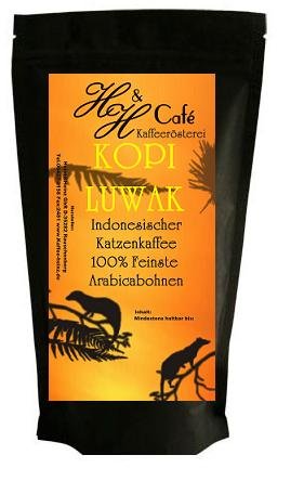 Preisvergleich Produktbild Katzenkaffee-Bohne KOPI LUWAK INDONESIEN PREMIUM 160g