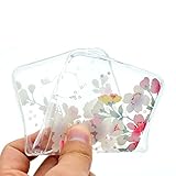 FESELE Silikon Schutzhülle für [Samsung Galaxy A5 2016] Dünn Transparent Silikon Tasche Handy Cover Schutzhülle [Bunt Blume], Samsung Galaxy A5 2016 Bunt Niedlich Kreative Muster Malerei Weich TPU Case Durchsichtig Crystal Case Tasche Flexible Soft Back Cover Gummi Telefonkasten Kratzfeste Scratch-Resistant Etui Bumper für Samsung Galaxy A5 2016 + Blau Eingabestift Stylus Touch Pen-Bunt Blume - 6