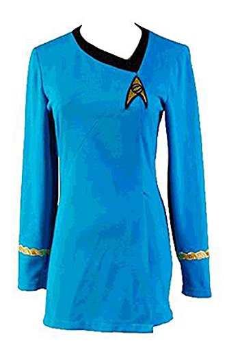 Jeylu Star Trek The Female Duty Uniforme Vestido Azul Disfraz Azul XXL