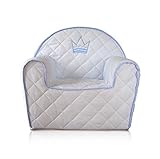 Krone blau Kindersessel Sessel Kinder Kindersofa Minisofa Kinder Sofa Prinz (10_blau)