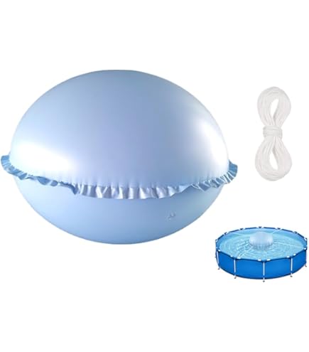 Bache A Bulle Piscine Coussin D'Hivernage Pour Piscine Hors-Sol - 4 Pieds - Protection Contre Le Gel - PVC Renforcé Spa Gonflable