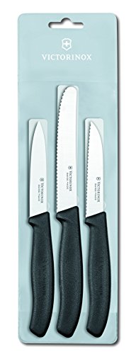 Victorinox Gemüsemesser-Set Swiss Classic 3-teilig schwarz, 6.7113.3